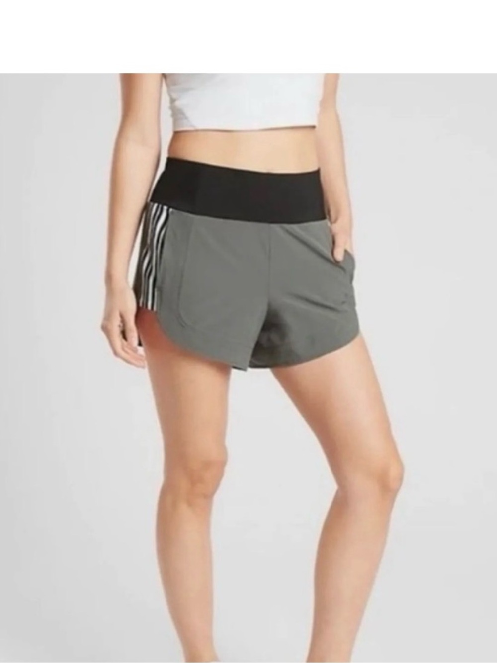 Athleta Ascender Gray Athletic Shorts
